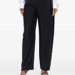 Pantaloni sartoriali a vita media in nero Alexander wang - donna 