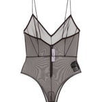 Body con zip e scollo a v in marrone Alex perry - donna 