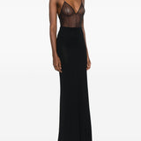 Body con zip e scollo a v in marrone Alex perry - donna 