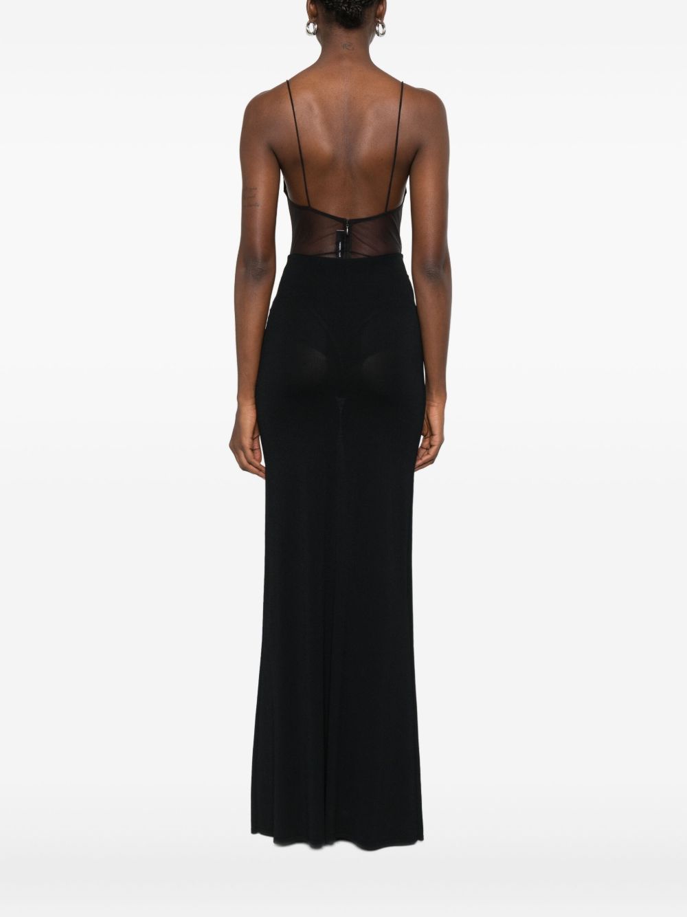 Body con zip e scollo a v in marrone Alex perry - donna 
