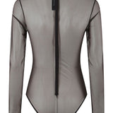 Body con maniche lunghe in marrone Alex perry - donna 