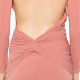 Abito maxi con schiena scoperta in rosa Alex perry - donna 