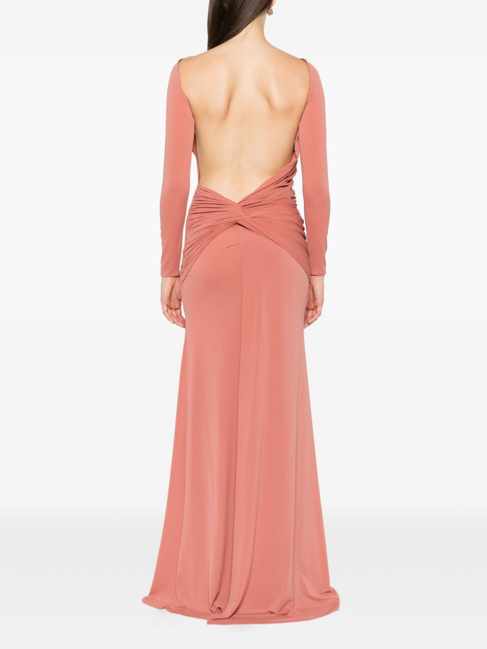Abito maxi con schiena scoperta in rosa Alex perry - donna 