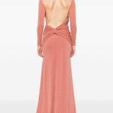 Abito maxi con schiena scoperta in rosa Alex perry - donna 