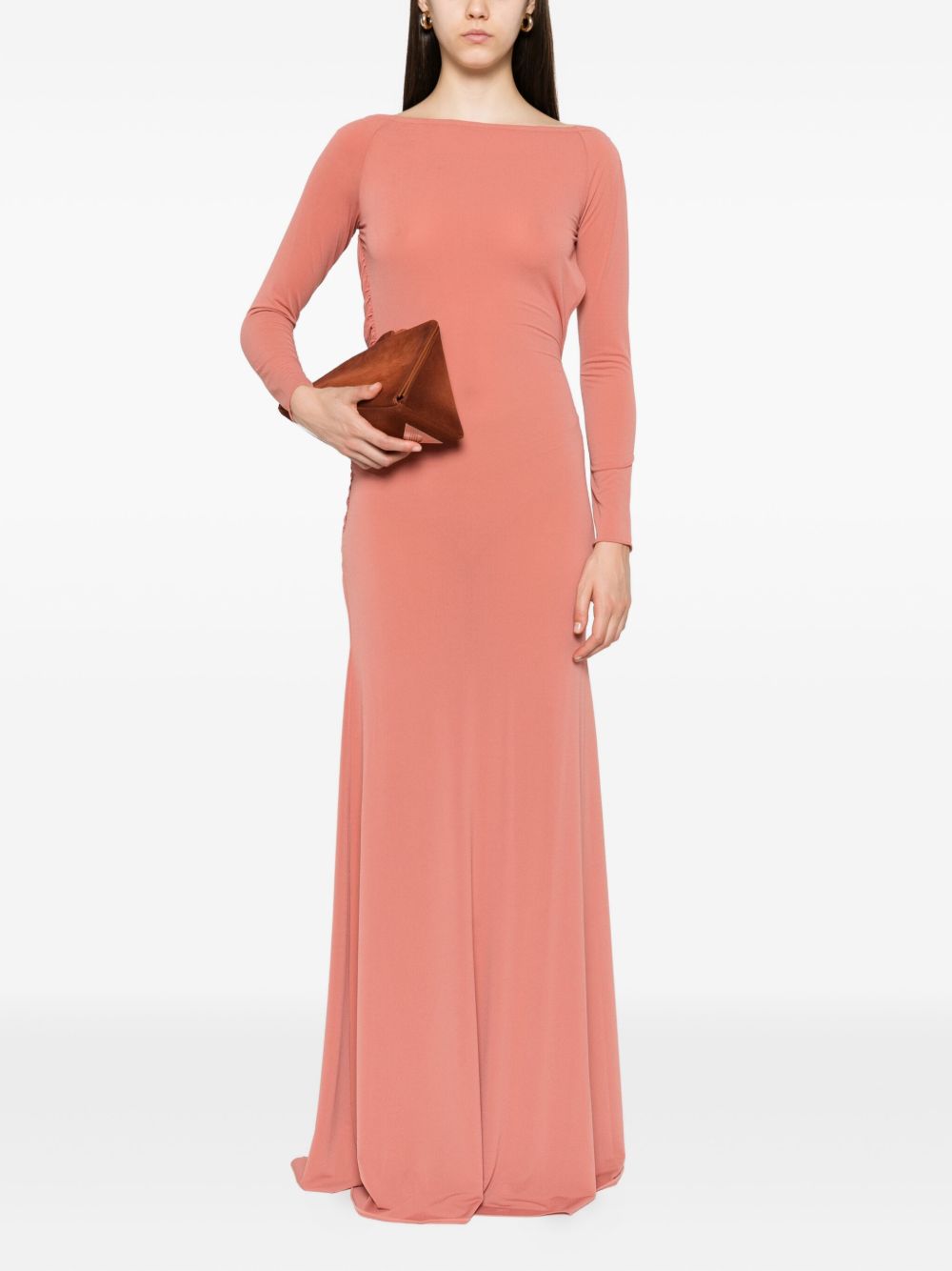 Abito maxi con schiena scoperta in rosa Alex perry - donna 