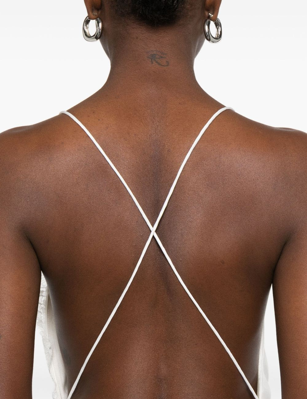 Abito asimmetrico con pizzo in bianco Alex perry - donna 