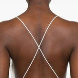 Abito asimmetrico con pizzo in bianco Alex perry - donna 