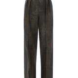 Pantaloni in pelle in marrone Alex perry - donna 