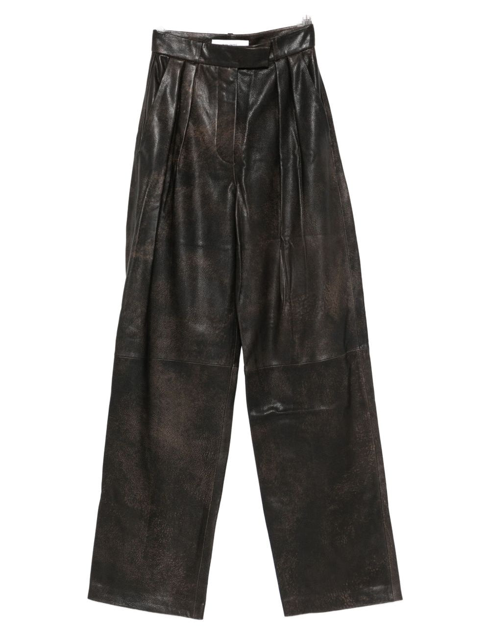 Pantaloni in pelle in marrone Alex perry - donna 