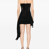 Corsetto in mesh senza spalline in nero Alex perry - donna 