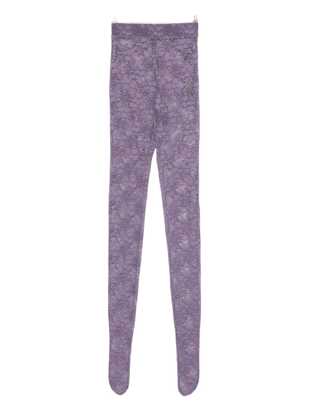 Collant in pizzo floreale in viola Alex perry - donna 