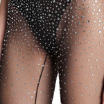 Collant con cristalli in marrone Alex perry - donna 