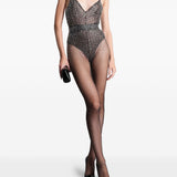 Collant con cristalli in marrone Alex perry - donna 