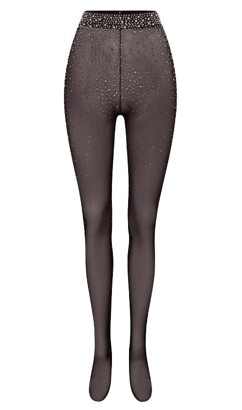 Collant con cristalli in marrone Alex perry - donna 