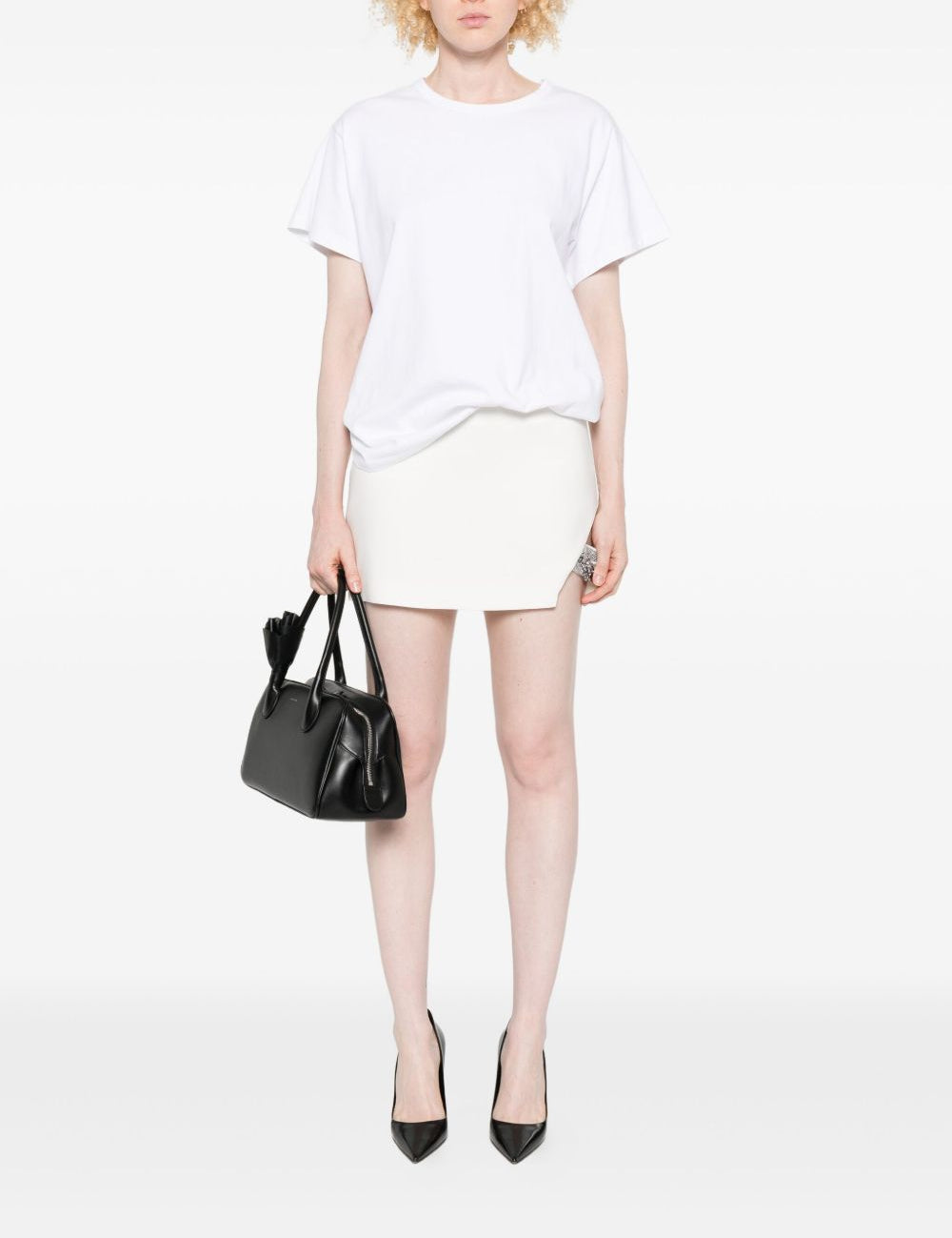 Minigonna con decorazione in bianco Amen - donna 