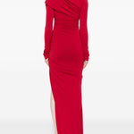 Abito asimmetrico in rosso Amen - donna 