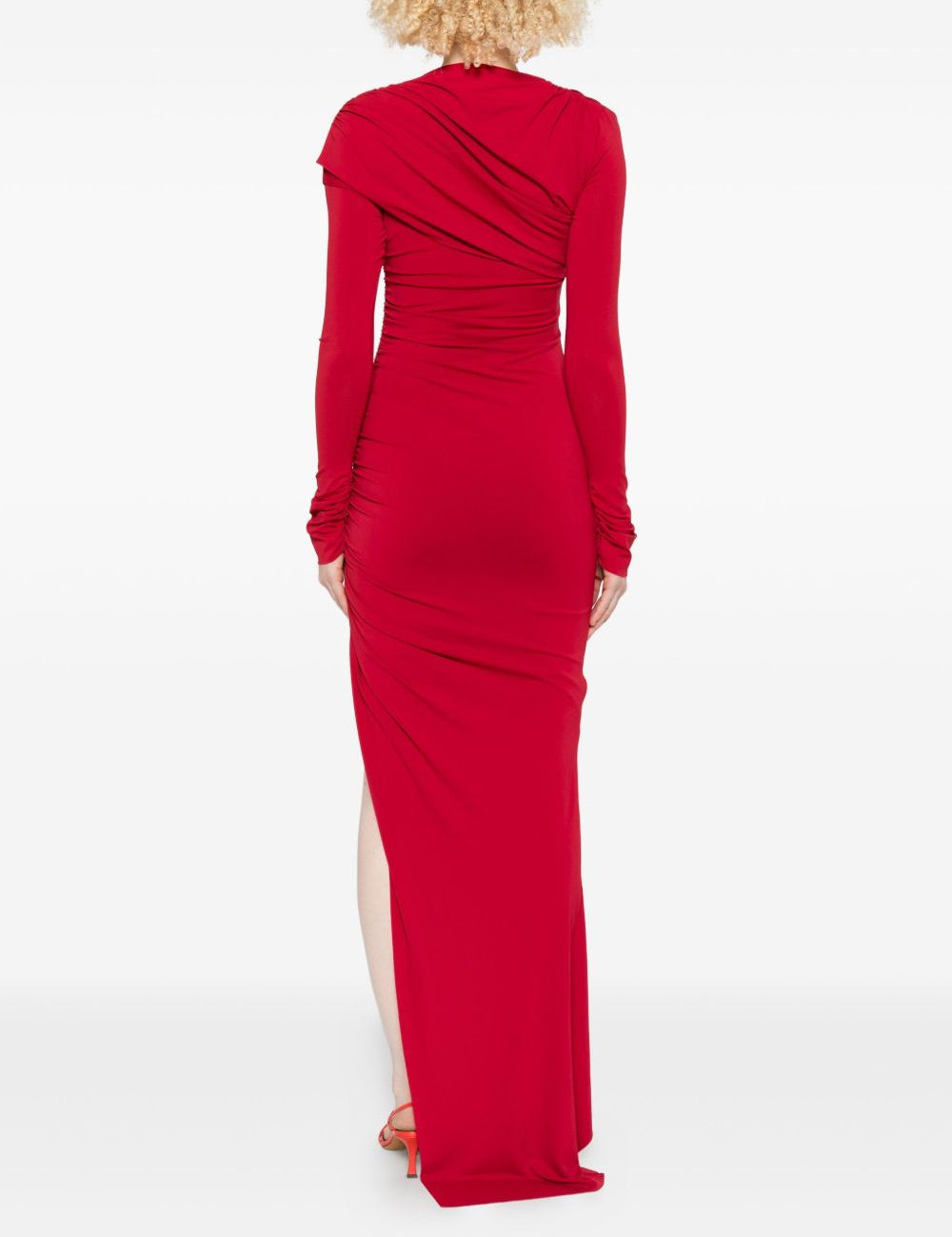 Abito asimmetrico in rosso Amen - donna 