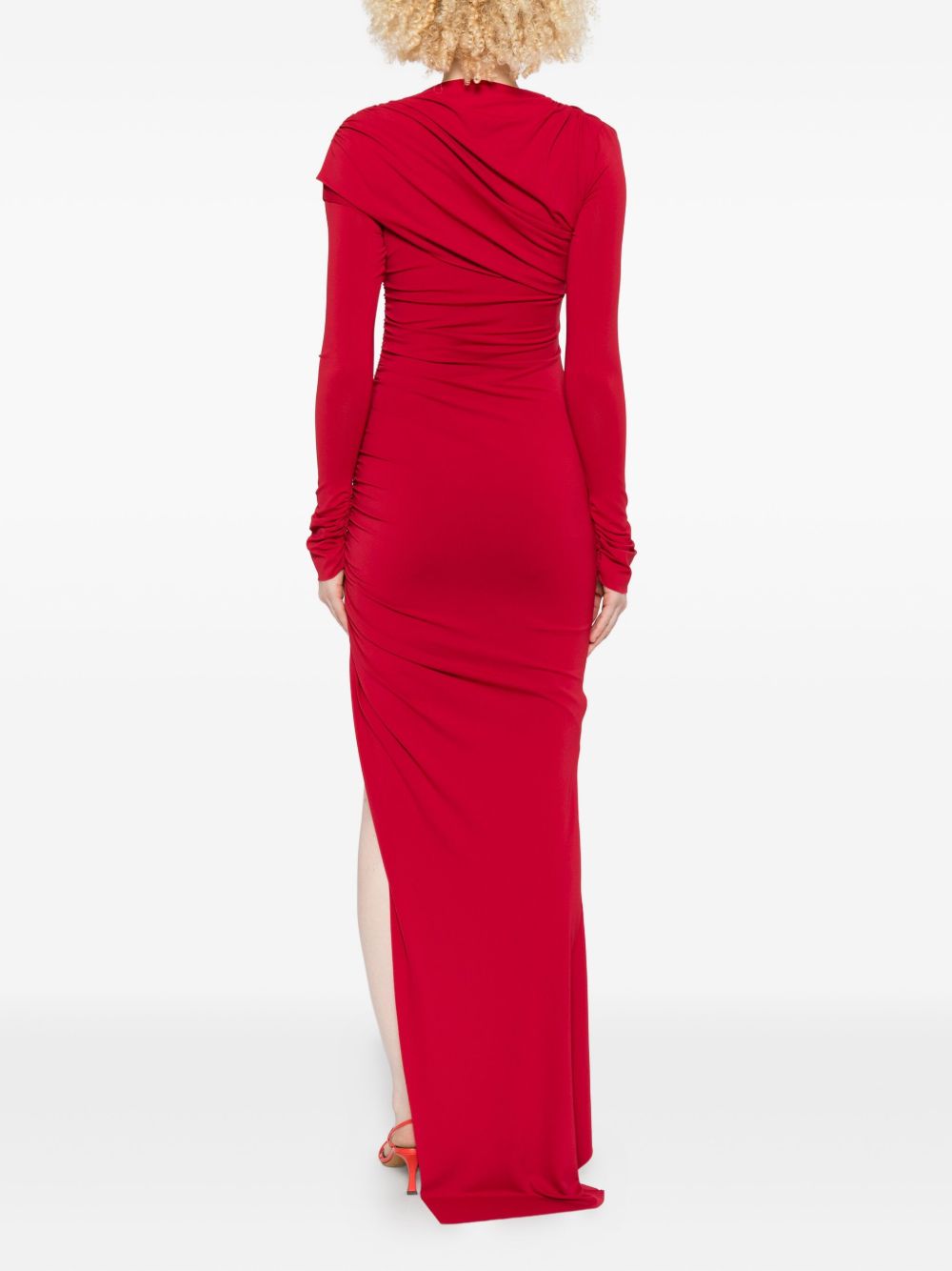 Abito asimmetrico in rosso Amen - donna 