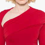 Abito asimmetrico in rosso Amen - donna 