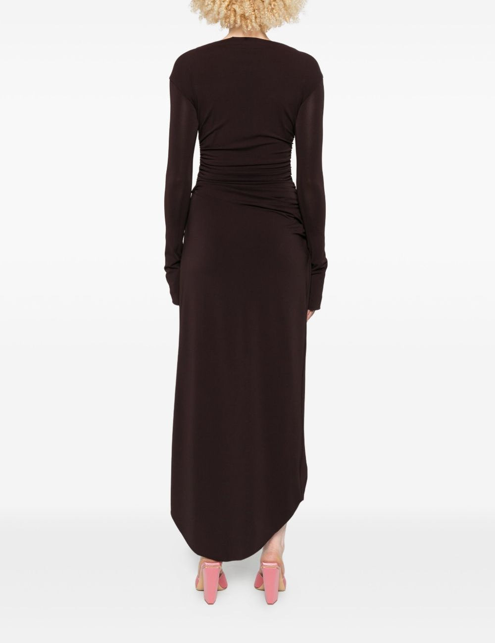 Abito asimmetrico in marrone Amen - donna 