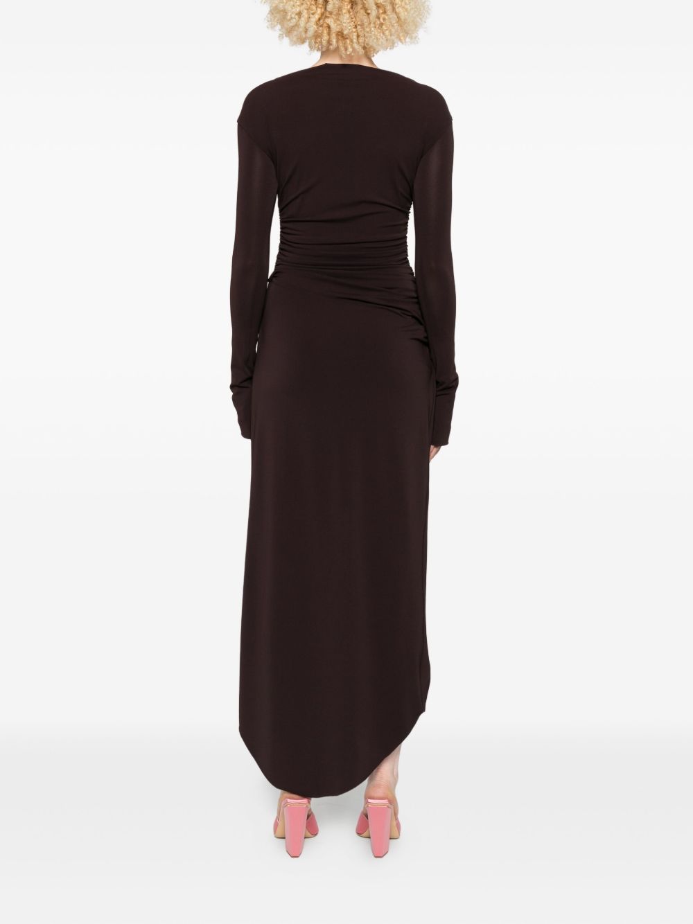 Abito asimmetrico in marrone Amen - donna 