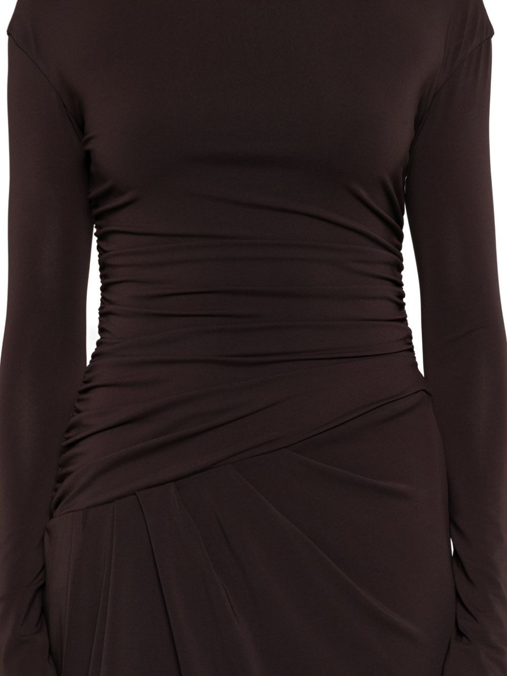 Abito asimmetrico in marrone Amen - donna 