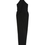 Abito lungo con scollo halter in nero Amen - donna 