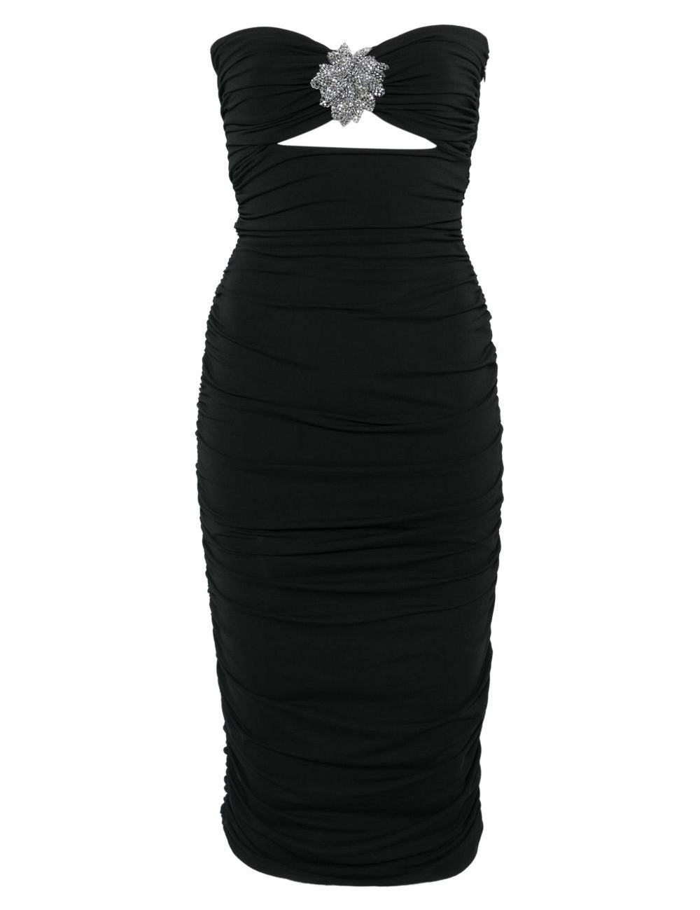 Abito con dettaglio cut-out in nero Amen - donna 