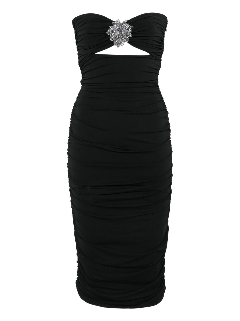 Abito con dettaglio cut-out in nero Amen - donna 