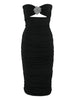 Abito con dettaglio cut-out in nero Amen - donna