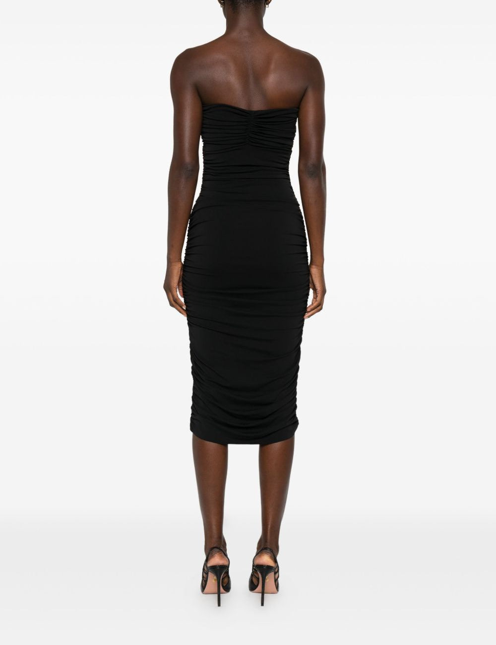 Abito con dettaglio cut-out in nero Amen - donna 