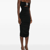 Abito con dettaglio cut-out in nero Amen - donna 