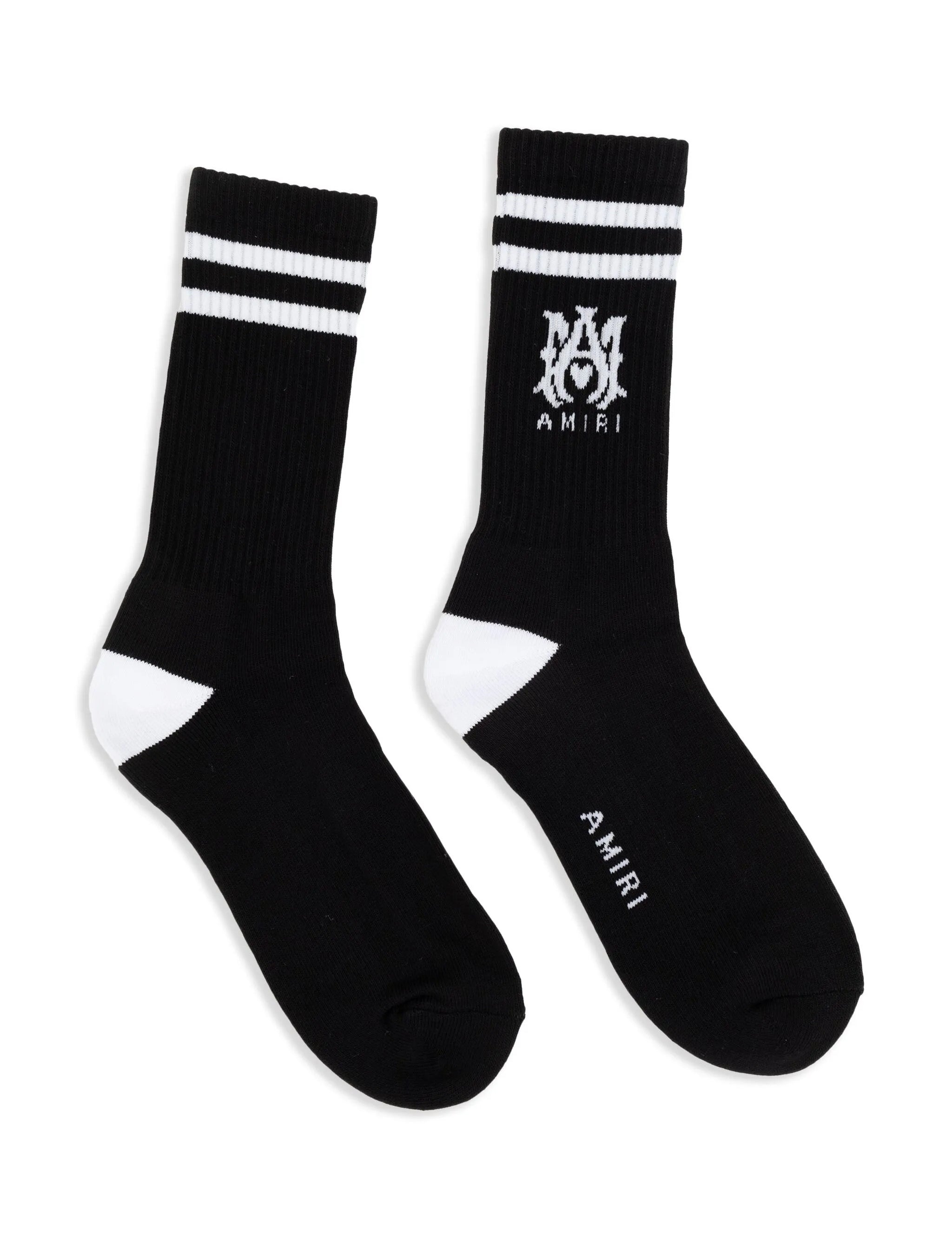 Calzini con logo in nero 