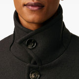 Caban oversize a collo alto in grigio scuro Ami Paris - donna 