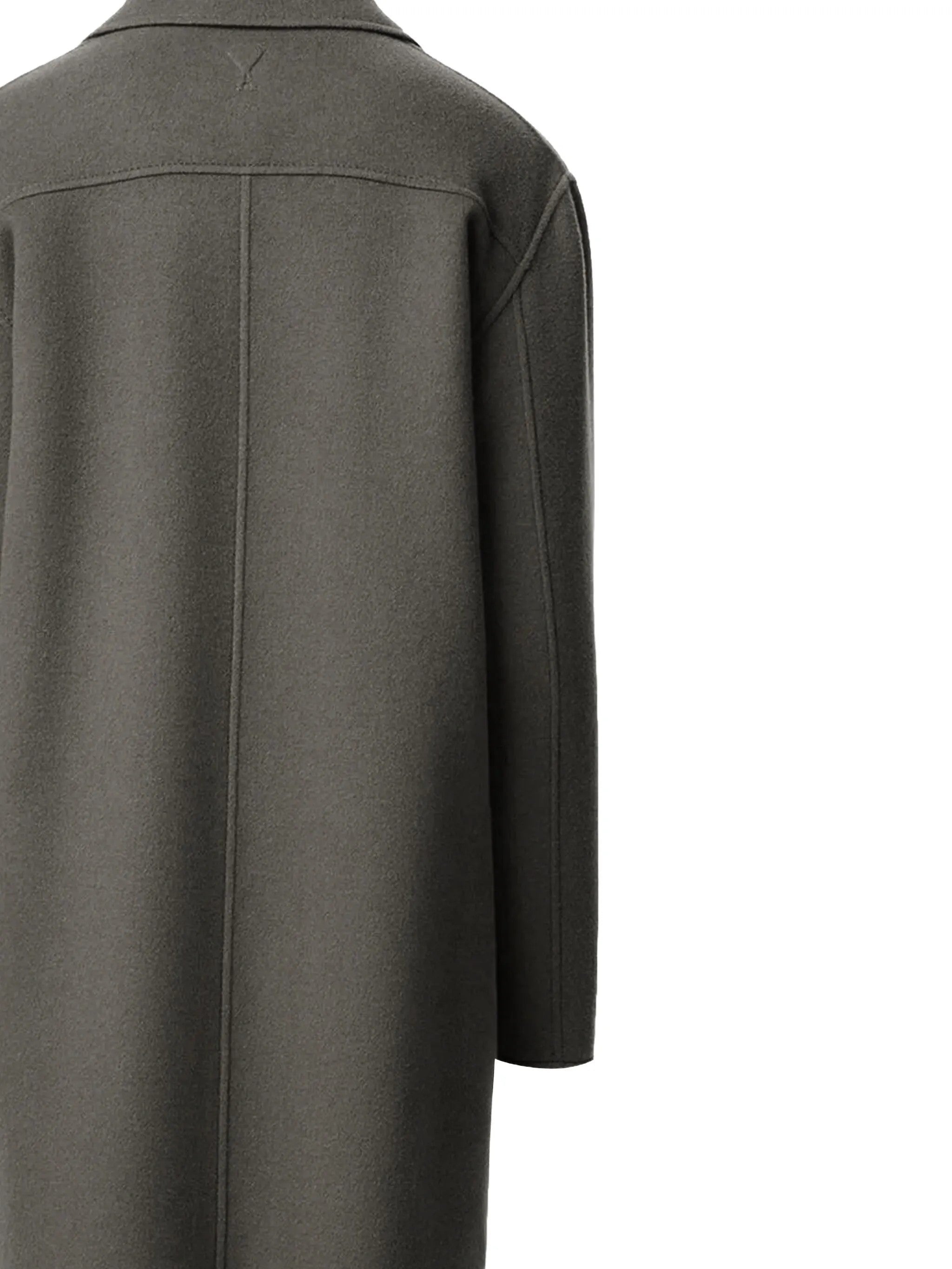 Cappotto monopetto in lana in grigio Ami Paris - uomo 