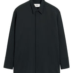 Camicia con abbottonatura nascosta in grigio scuro Ami Paris - uomo 