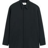 Camicia con abbottonatura nascosta in grigio scuro Ami Paris - uomo 