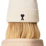 Berretto ami de coeur in bianco Ami paris - unisex 