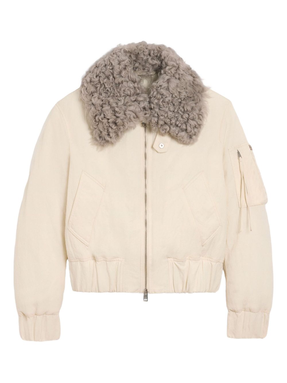 Bomber imbottito in avorio AMI Paris - unisex 