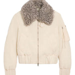 Bomber imbottito in avorio AMI Paris - unisex 