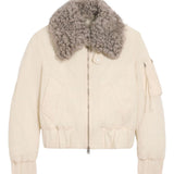 Bomber imbottito in avorio AMI Paris - unisex 