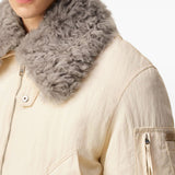 Bomber imbottito in avorio AMI Paris - unisex 