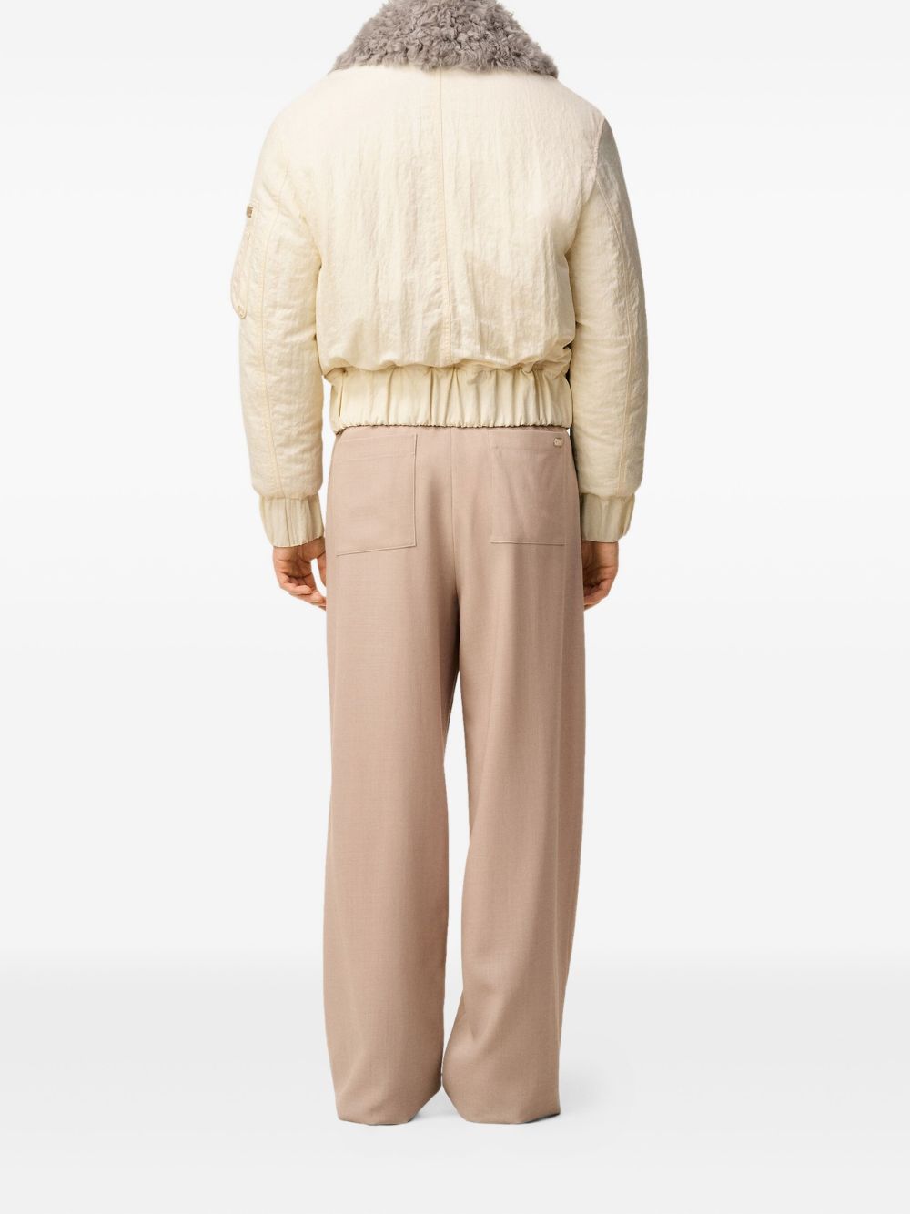 Bomber imbottito in avorio AMI Paris - unisex 