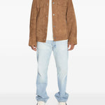 Giacca in suede marrone Ami Paris - uomo 