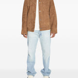 Giacca in suede marrone Ami Paris - uomo 