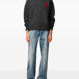 Maglione a collo alto Ami De Coeur in grigio Ami paris - unisex 