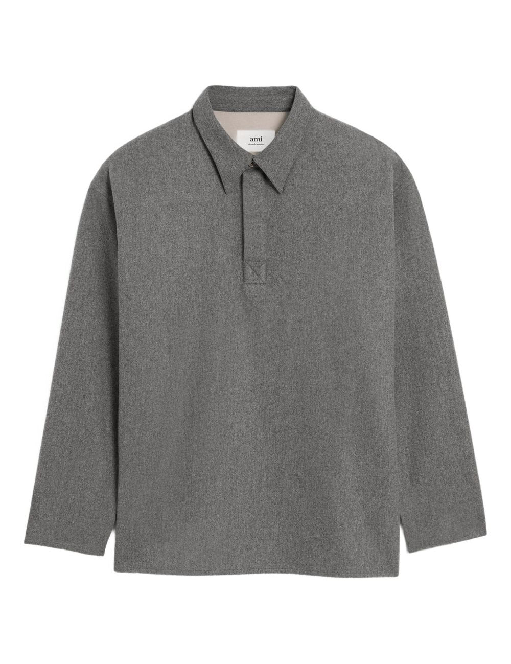 Polo in lana in grigio Ami paris - donna 