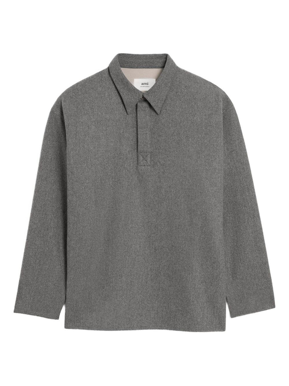 Polo in lana in grigio Ami paris - donna 