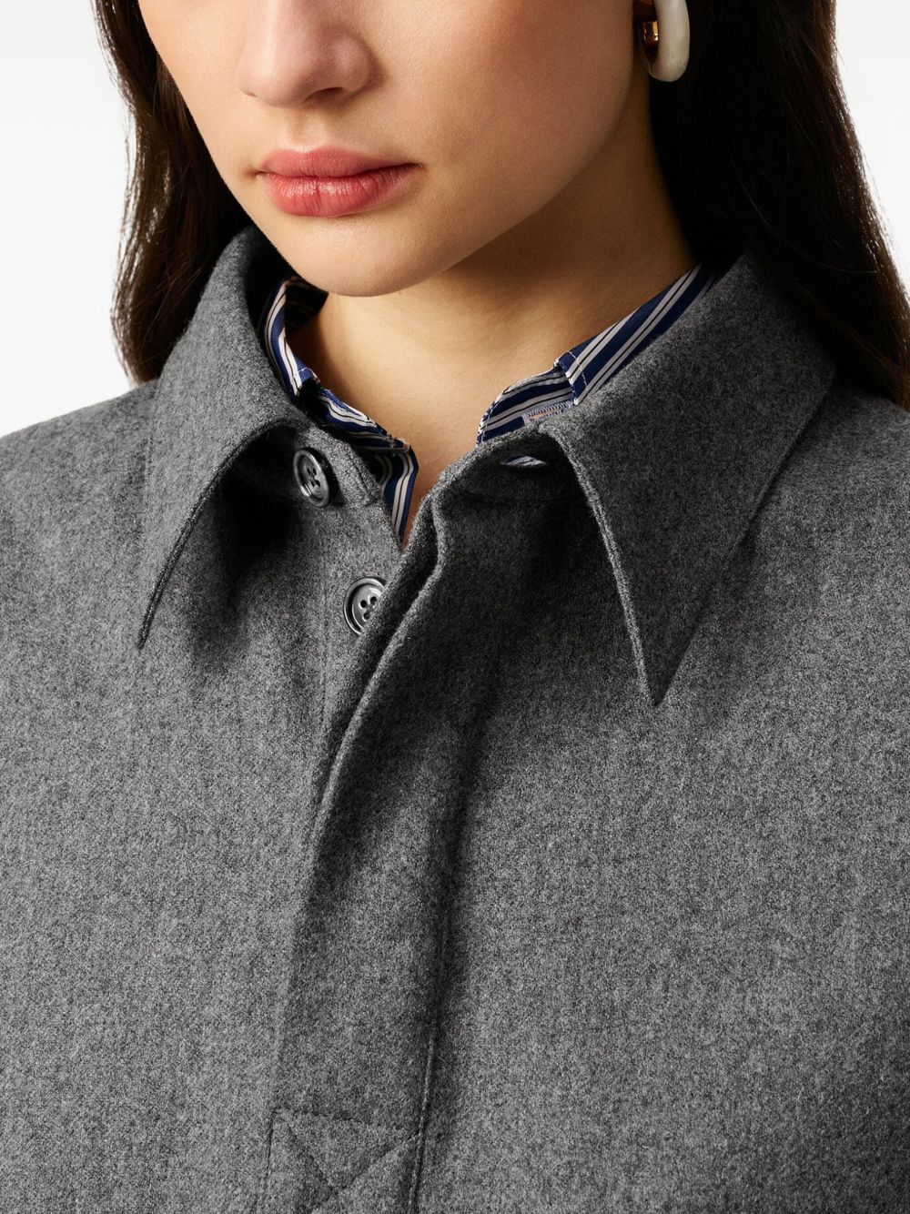 Polo in lana in grigio Ami paris - donna 