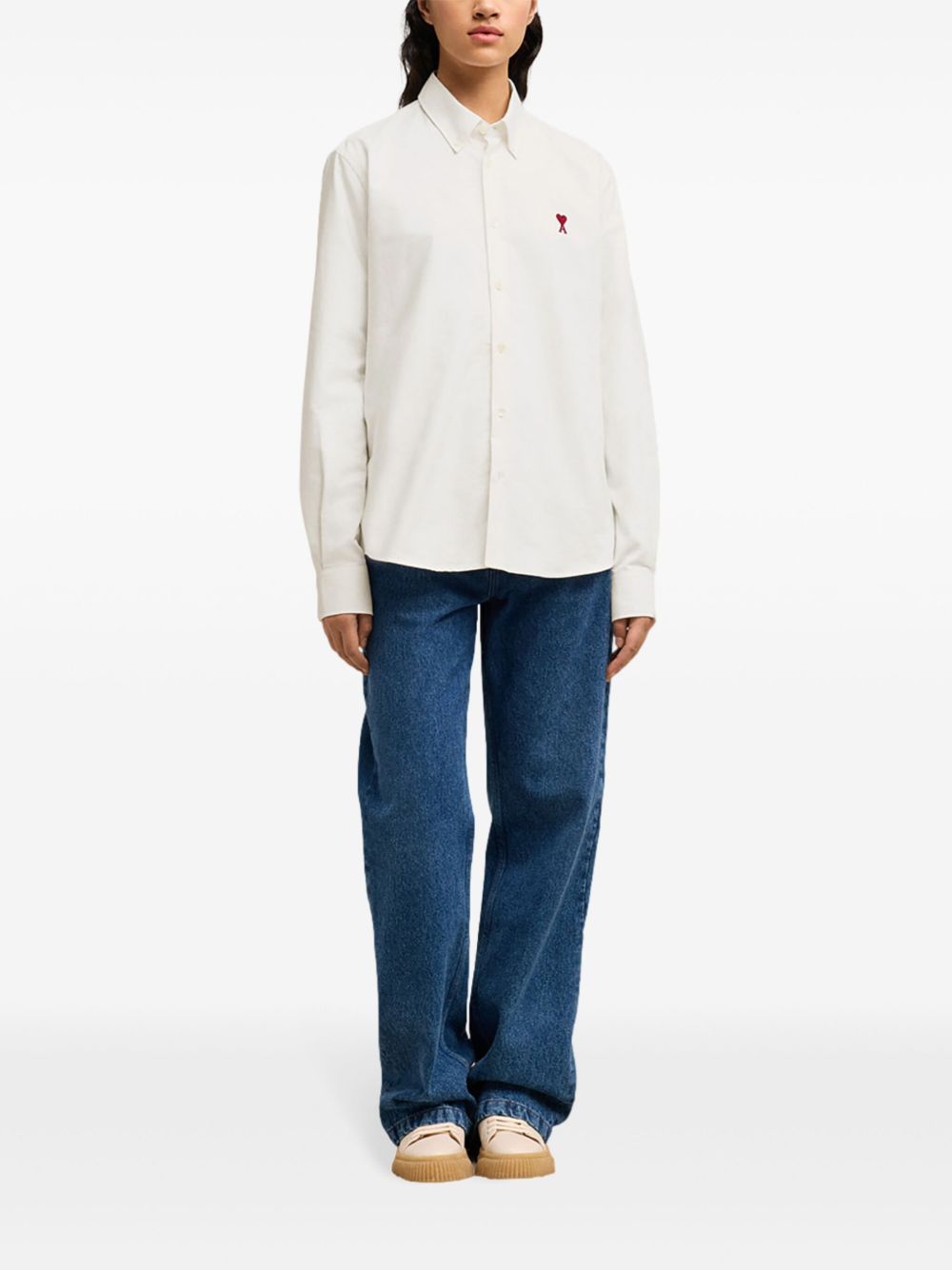 Camicia Ami de Coeur in bianco Ami Paris - unisex 